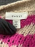 Debut Chevron-herringbone Pink Pullover Sweater Size S - photo 7