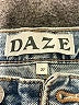 Daze 100% Cotton Graphic Blue Jeans Size 27 waist - photo 7