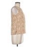 Halston 100% Silk Orange Blouse Size 6 - photo 4