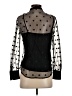 J.Crew Polka Dots Black Long Sleeve Blouse Size XS - photo 2