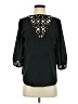 Iz Byer 100% Polyester Black 3/4 Sleeve Blouse Size S - photo 1