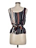 Express 100% Polyester Blue Sleeveless Blouse Size Med Petite - photo 2