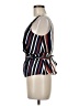 Express 100% Polyester Blue Sleeveless Blouse Size Med Petite - photo 5