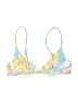 Aurelle Floral Yellow Swimsuit Top Size S - photo 2