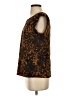 Merona 100% Polyester Animal Print Brown Sleeveless T-Shirt Size S - photo 5