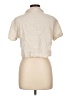 Love Notes Ivory Short Sleeve Blouse Size L - photo 2