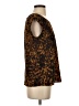 Merona 100% Polyester Animal Print Brown Sleeveless T-Shirt Size S - photo 4