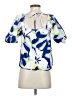 Nine West 100% Cotton Blue Short Sleeve Blouse Size XS - photo 2