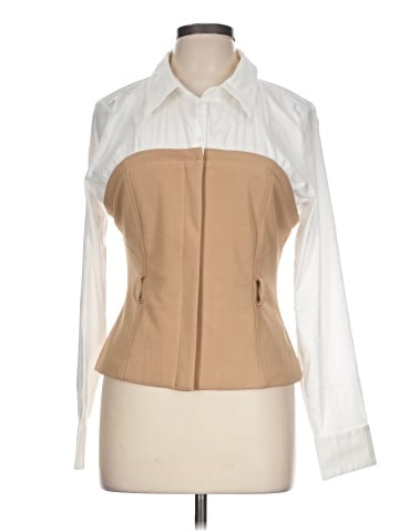 White House Black Market Long Sleeve Blouse (view 1)
