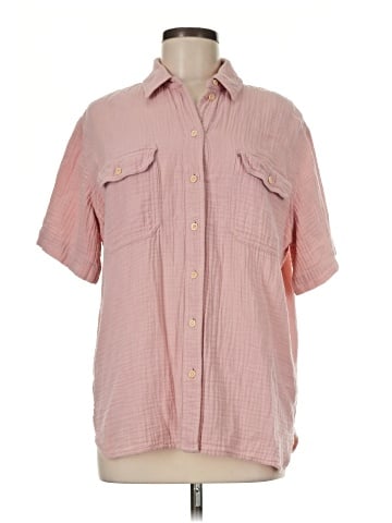 Madewell Lightspun Short-Sleeve Flap-Pocket Shirt (view 1)