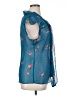 Attention 100% Polyester Blue Sleeveless Blouse Size XL - photo 4