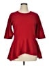 Boohoo Red 3/4 Sleeve Top Size 16 - photo 1