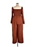 Dokotoo 100% Polyester Solid Brown Jumpsuit Size XXL - photo 2