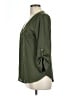 Fortune + Ivy 100% Polyester Green 3/4 Sleeve Blouse Size L - photo 5