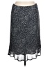 Lapis 100% Rayon Paisley Gray Casual Skirt Size L - photo 1