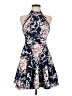 B. Darlin Floral Blue Cocktail Dress Size 9 - 10 - photo 1