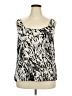 Alex Evenings 100% Polyester Ivory Tank Top Size 2X - photo 1