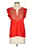 Akemi + Kin Red Short Sleeve Blouse Size S - photo 1