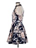 B. Darlin Floral Blue Cocktail Dress Size 9 - 10 - photo 5