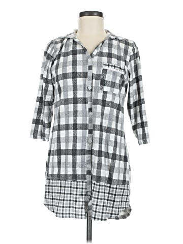 Laura Ashley 3/4 Sleeve Button-Down Shirt (view 1)