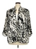 Alex Evenings 100% Polyester Animal Print Ivory Jacket Size 2X - photo 1