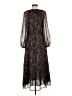 MNG Paisley Brown Casual Dress Size 6 - photo 2