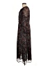 MNG Paisley Brown Casual Dress Size 6 - photo 5