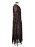 MNG Paisley Brown Casual Dress Size 6 - photo 4