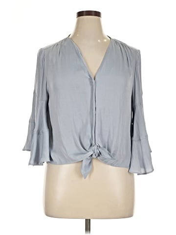 LC Lauren Conrad 3/4 Sleeve Blouse (view 1)