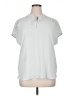 Ann Taylor LOFT 100% Polyester Blue Short Sleeve Blouse Size XL - photo 1