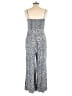 J.Crew 100% Lenzing Ecovero Viscose Animal Print Blue Jumpsuit Size 8 - photo 2