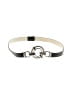 Chico's 100% Leather Silver Leather Belt Size Sm - Med - photo 1