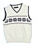Unbranded 100% Cotton White Sweater Vest Size 4T - photo 1