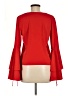 Storee 100% Polyester Red Long Sleeve Blouse Size M - photo 2