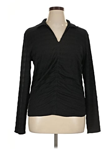 G by Giuliana Rancic Long Sleeve Blouse (view 1)
