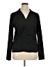 G by Giuliana Rancic Black Long Sleeve Blouse Size XL - photo 1