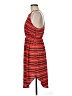 Soprano 100% Polyester Stripes Red Casual Dress Size M - photo 5