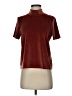 Madewell Solid Burgundy Short Sleeve Top Size S - photo 1