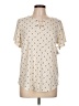 89th & Madison Ivory Short Sleeve Blouse Size L - photo 1