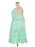 Main Strip 100% Polyester Green Cocktail Dress Size 3X - photo 5
