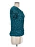 Assorted Brands 100% Polyester Teal Short Sleeve Blouse One size - photo 4