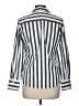 Foxcroft Stripes Silver Long Sleeve Blouse Size 6 - photo 2