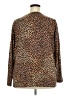 Lands' End 100% Cotton Animal Print Brown Long Sleeve Blouse Size 2X - photo 2