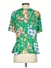 Ann Taylor LOFT 100% Polyester Green Short Sleeve Blouse Size 2 - photo 2