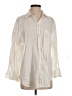 Zara 100% Linen Ivory Long Sleeve Button-Down Shirt Size XS - photo 1