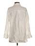 Zara 100% Linen Ivory Long Sleeve Button-Down Shirt Size XS - photo 2