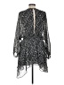 Storia 100% Polyester Stars Black Cocktail Dress Size M - photo 2
