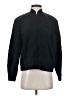 Due Per Due 100% Silk Solid Black Track Jacket Size 4 - photo 1