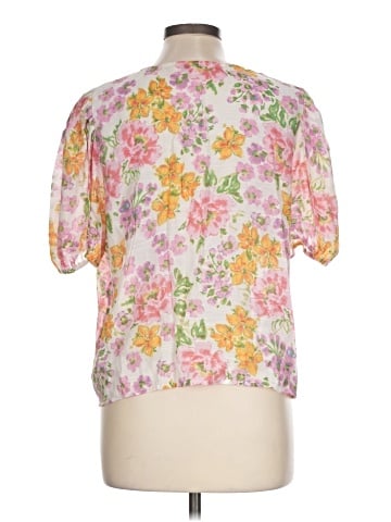 Rose + Olive Short Sleeve Blouse (view 2)
