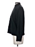 Due Per Due 100% Silk Solid Black Track Jacket Size 4 - photo 5